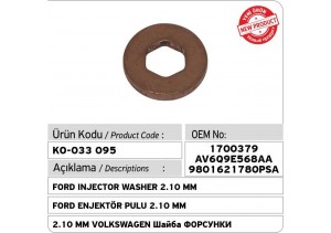 Ford Enjektör Pulu 2.10 MM 1700379 AV6Q9E568AA 9801621780PSA